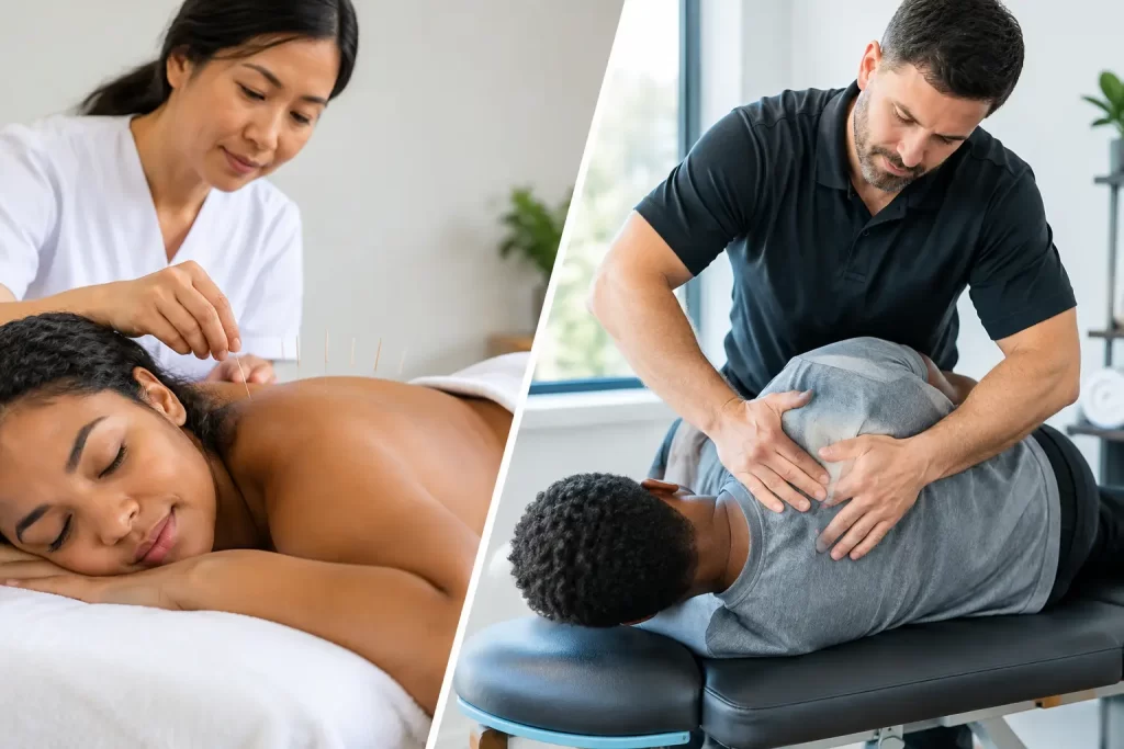 Acupuncture Versus Chiropractic Care Compared